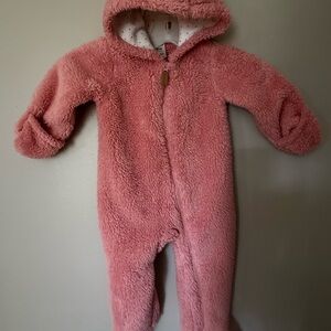 Carter's Pink Fleece Kids Footie
